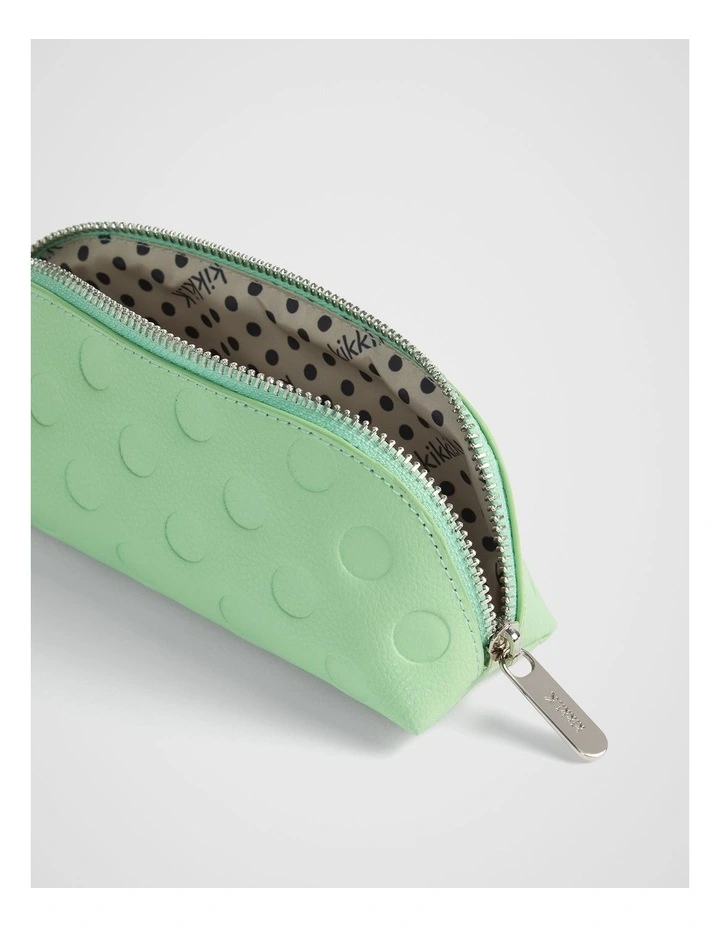 Dot Pouch Small in Matcha Green image 3