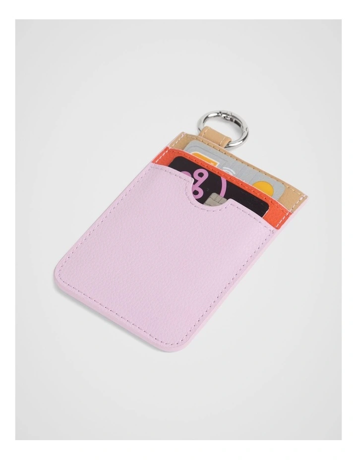 Mini Card Wallet Leather in Sugar Multi image 2