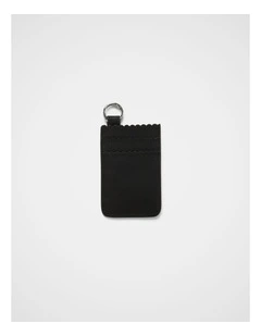 Mini Card Leather Wallet in Black