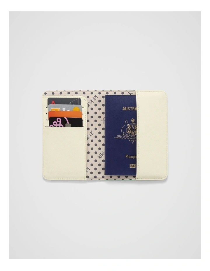 Passport Holder in Lawn Multi image 2