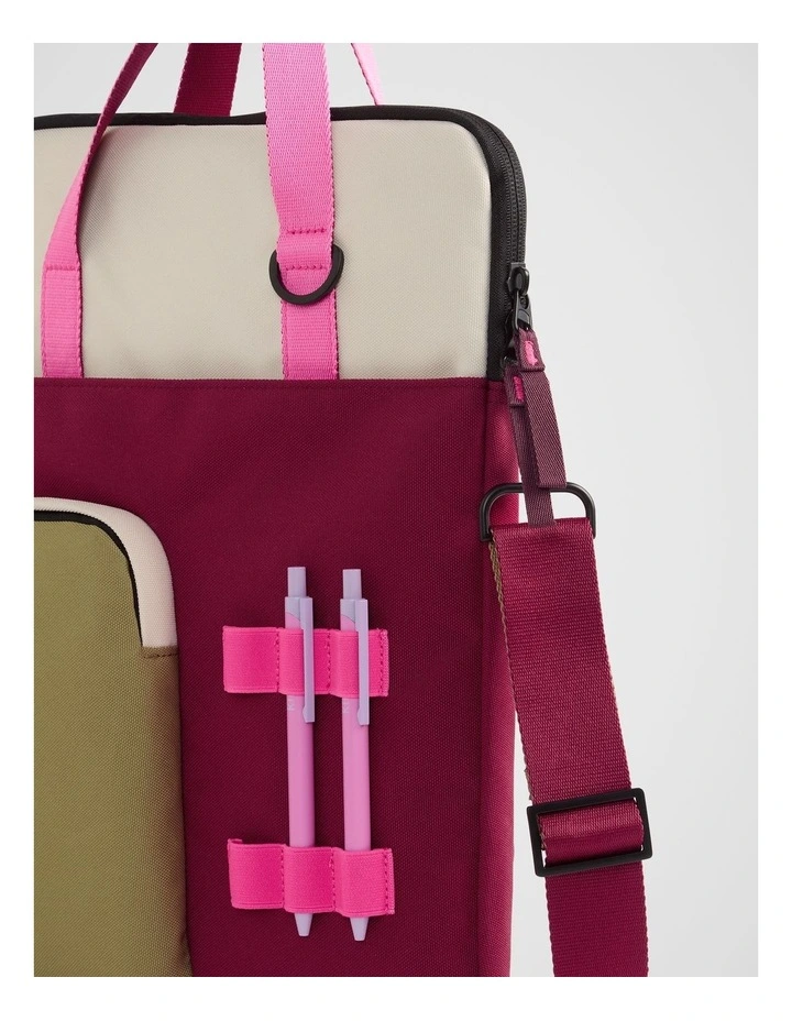 Play Laptop Bag in Berry Multi image 3