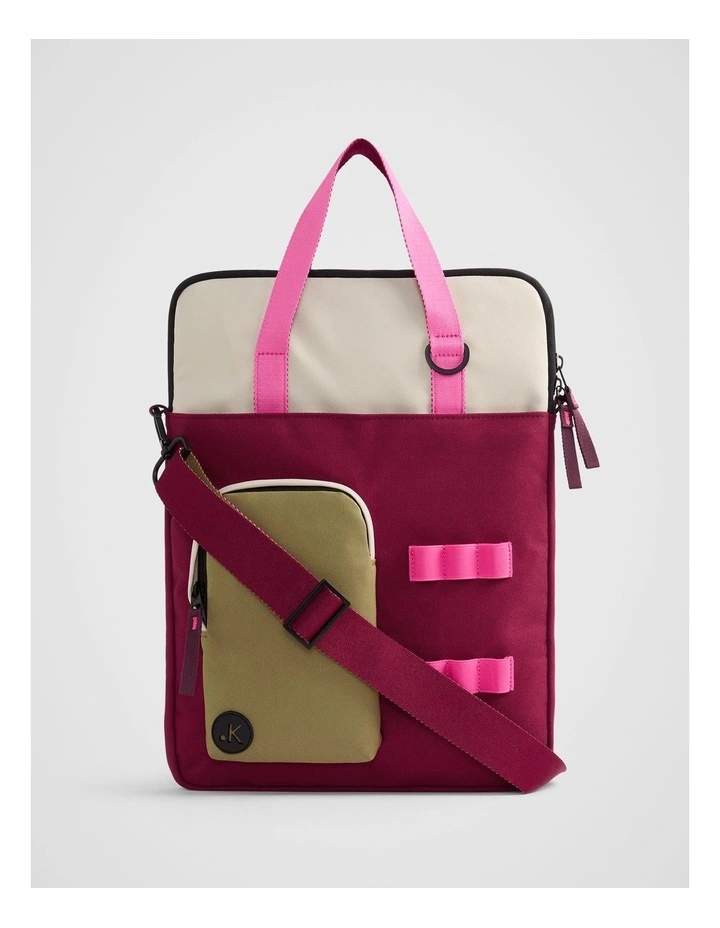 Play Laptop Bag in Berry Multi image 4