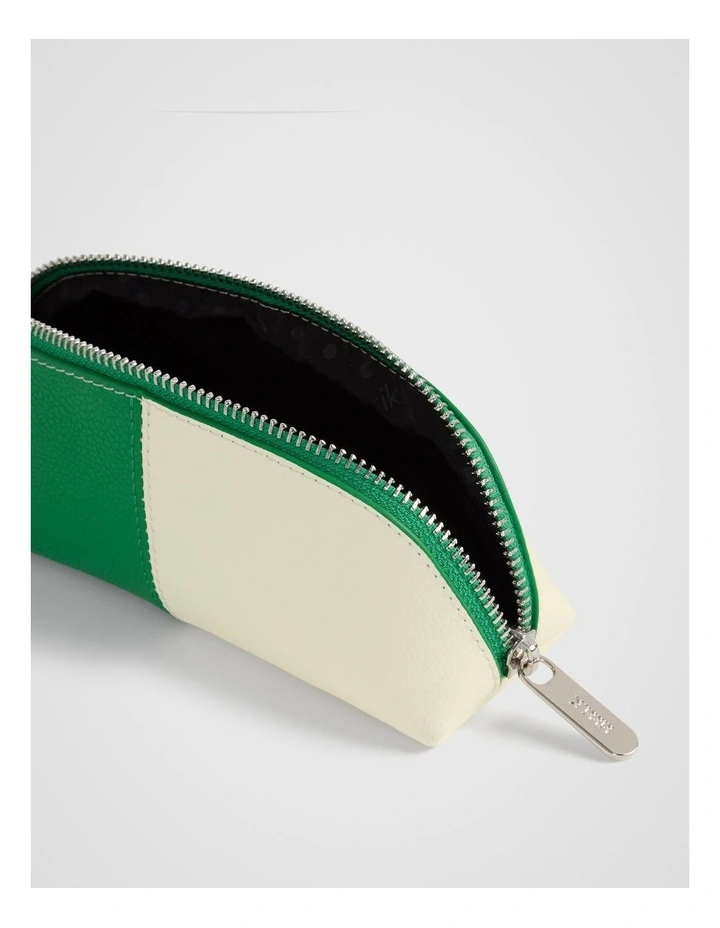 Small Pouch in Green Multi image 4