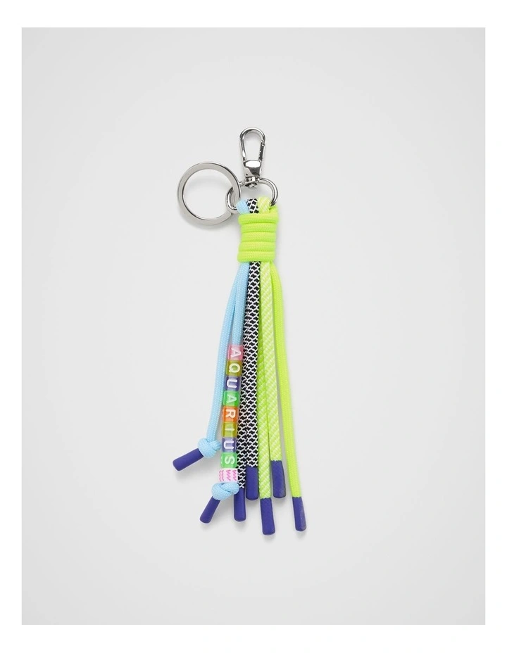 Aquarius Rope Keyring Astrology in Multi image 1
