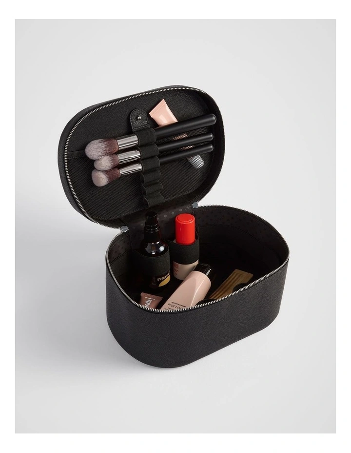 Traveller Cosmetics Case in Black image 2