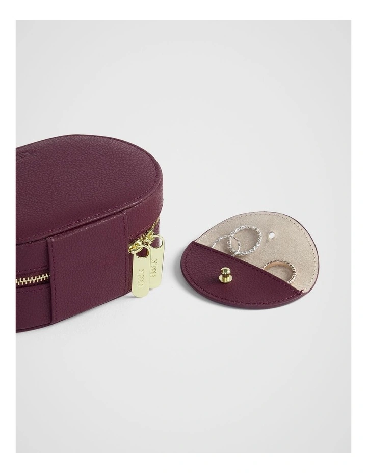 Traveller Jewellery Case in Plum image 3