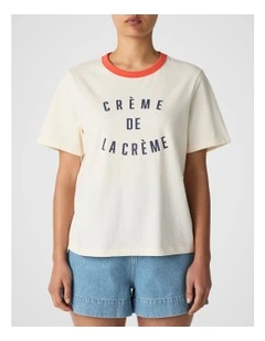 Scoop Society T-Shirt in Vanilla