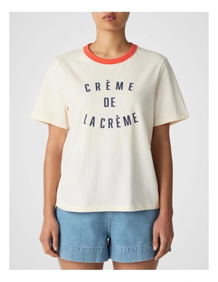 Scoop Society T-Shirt in Vanilla image 1