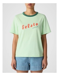 Scoop Society T-Shirt in Matcha Green