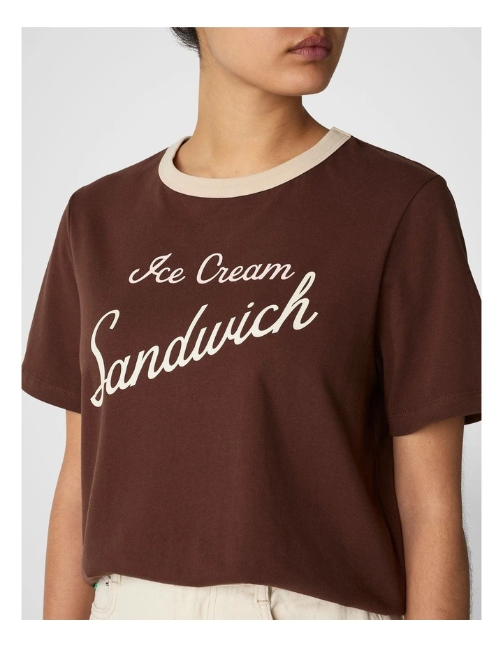 Scoop Society T-Shirt in Brown image 4