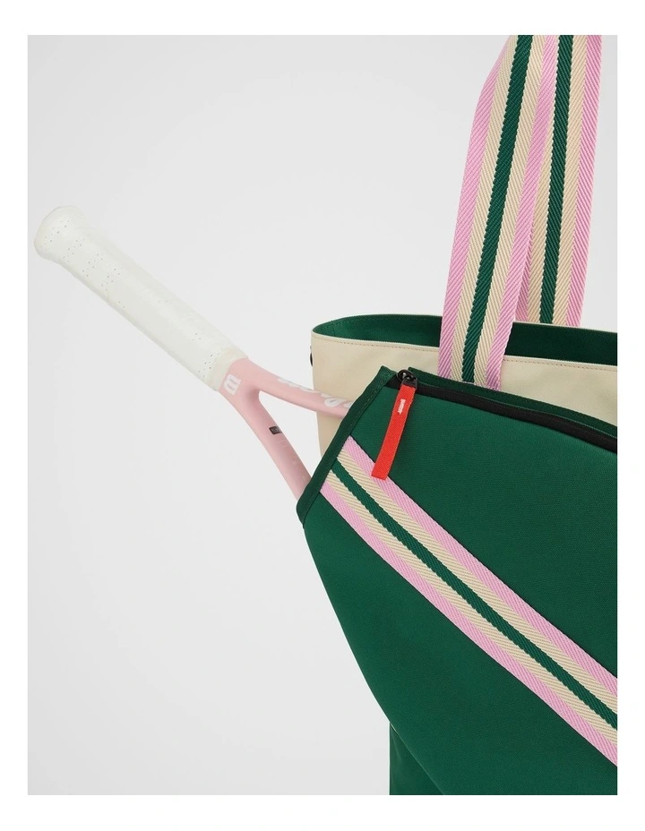 Play Tennis Tote Bag in Green image 5