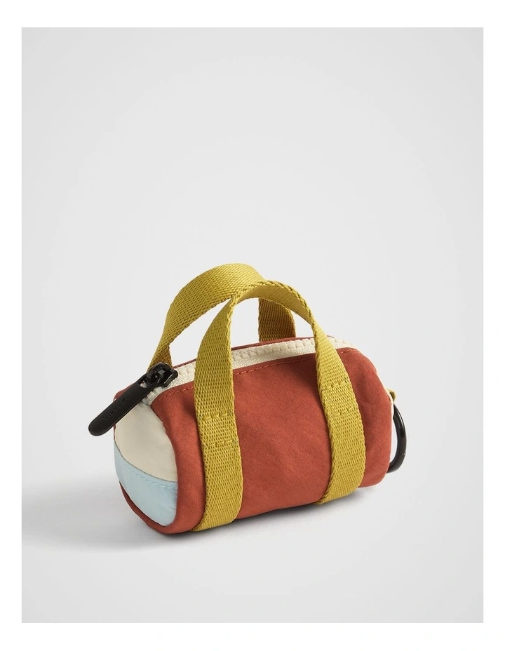 Play Mini Duffel Pouch Keychain in Rust image 1