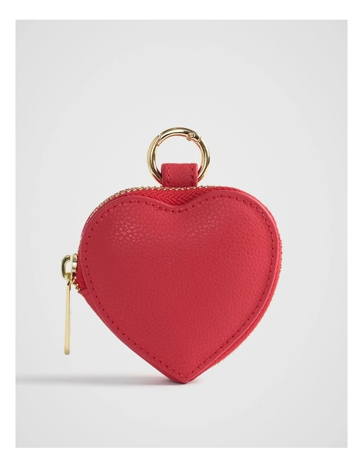 Personalise-It Heart Coin Pouch in Red image 1