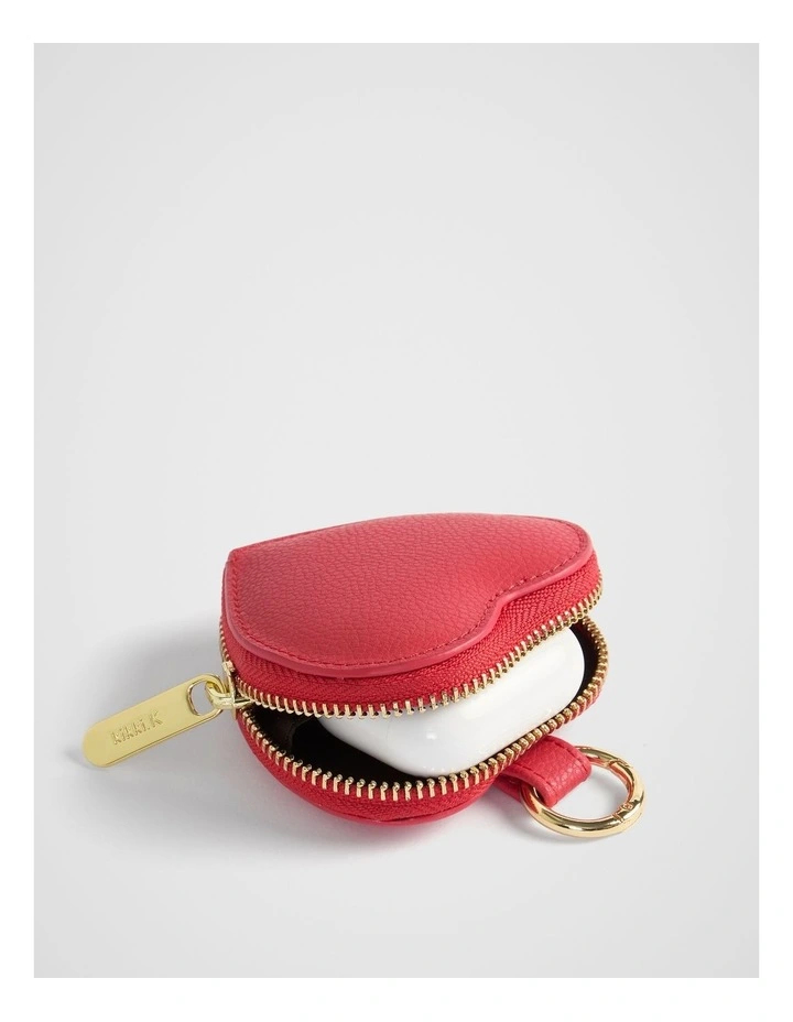 Personalise-It Heart Coin Pouch in Red image 3