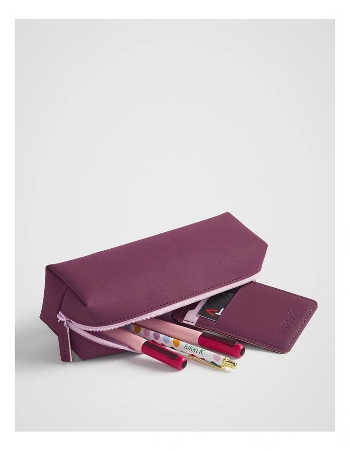 Kolour Luxe Pouch in Plum image 3