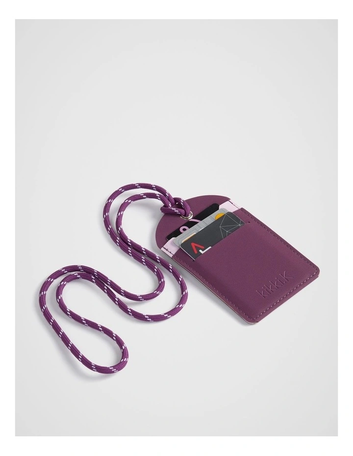 Kolour Luxe ID Card Holder in Plum image 2