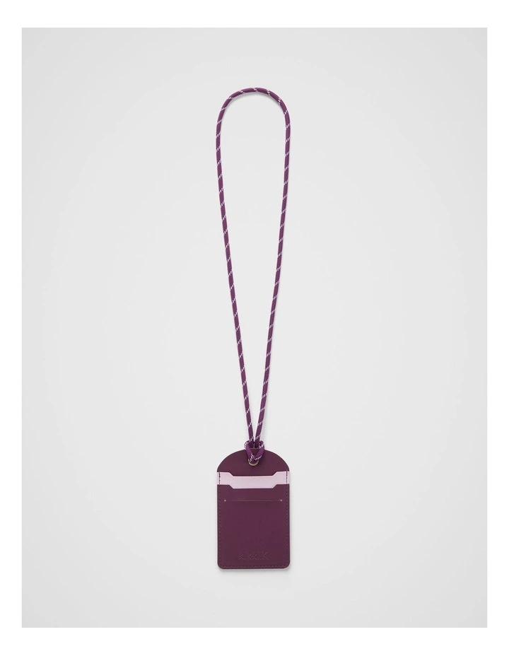 Kolour Luxe ID Card Holder in Plum image 3