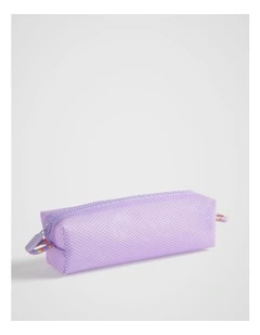 Neon Mesh Pouch in Violet