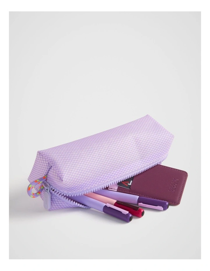 Neon Mesh Pouch in Violet image 3