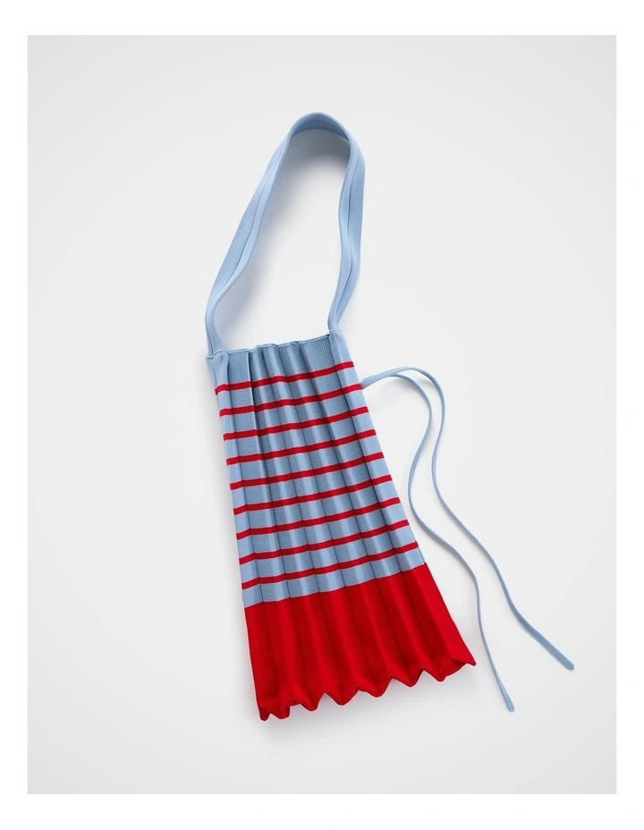 Accordion Stripe Knit Bag  in Assorted image 4