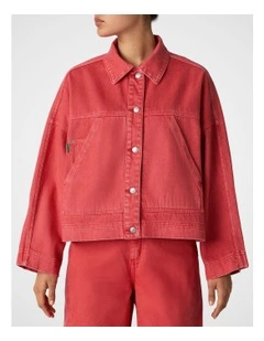 Portside Denim Jacket in Poppy