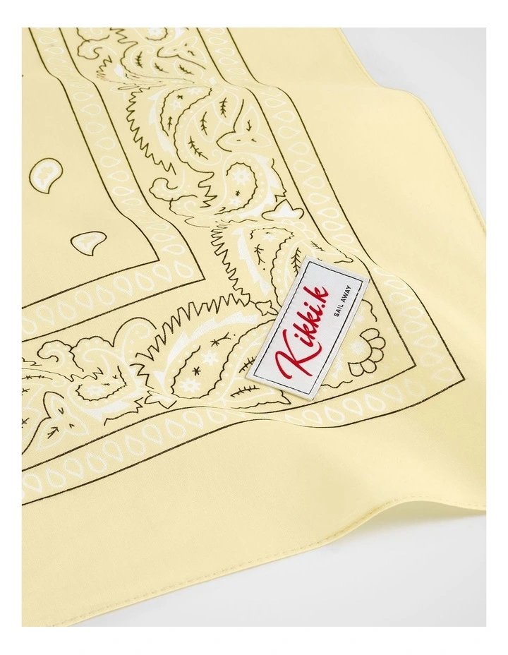 Bandana Scarf in Butter image 4
