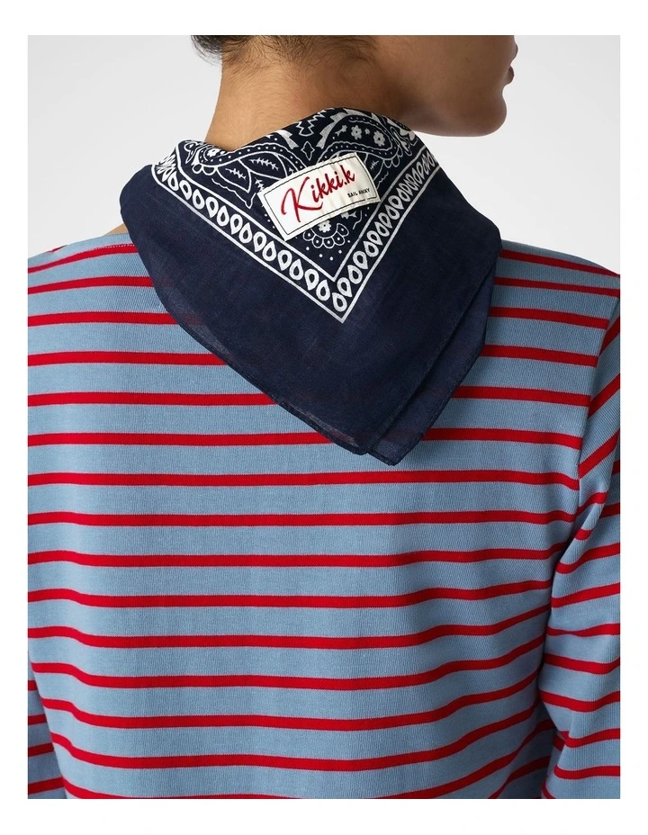 Bandana Scarf in Navy image 2