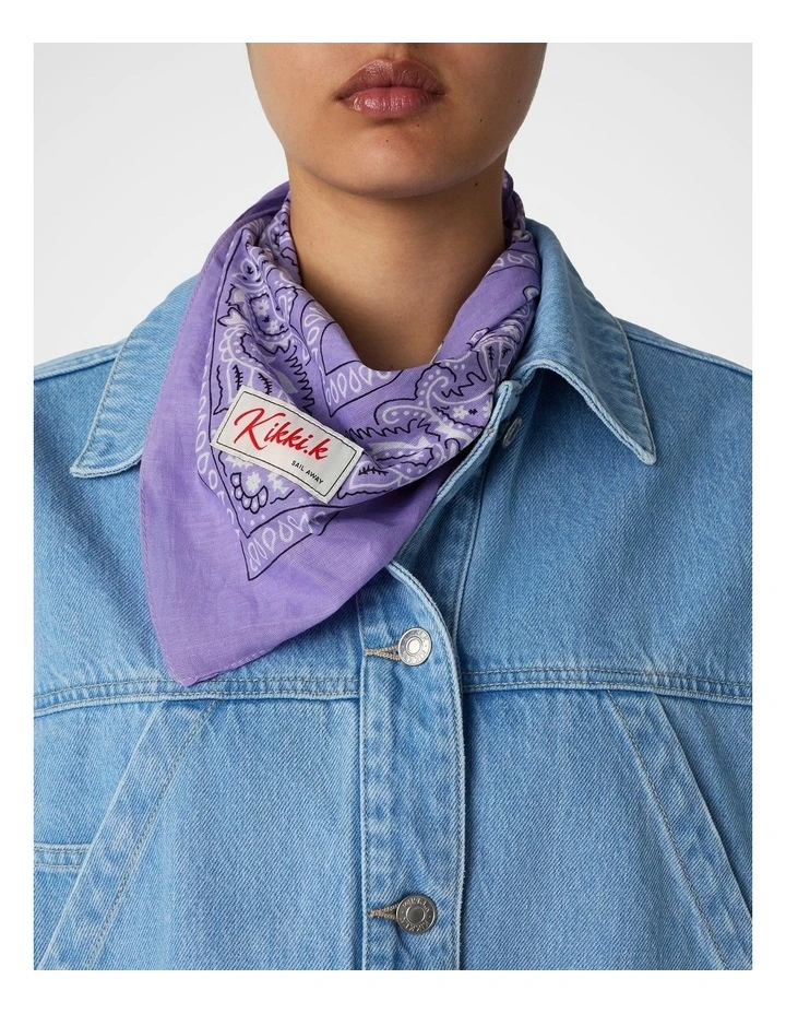 Bandana Scarf in Violet image 2