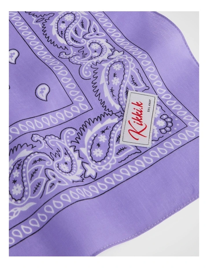 Bandana Scarf in Violet image 4