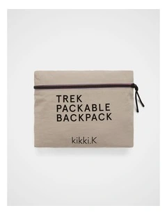 TREK. Packable Backpack in Chalk