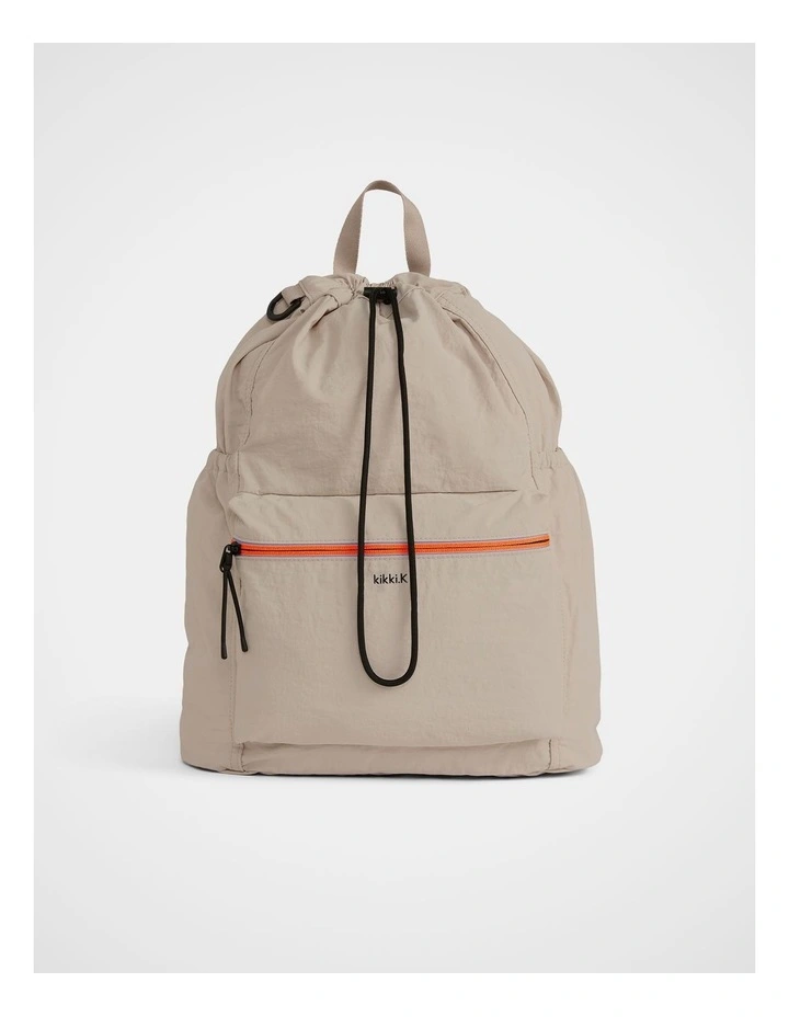 TREK. Packable Backpack in Chalk image 2