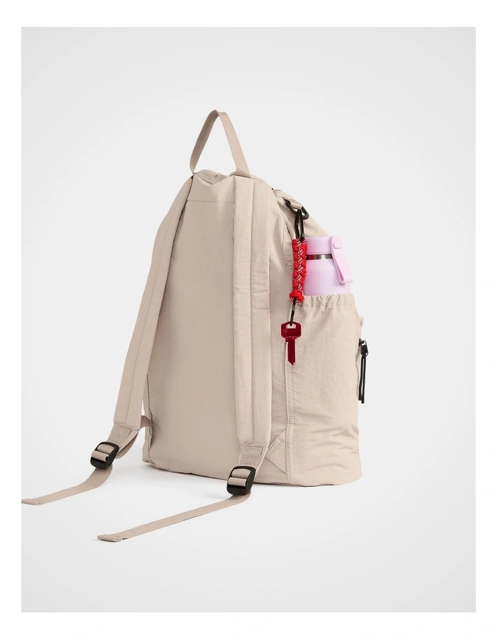 TREK. Packable Backpack in Chalk image 4