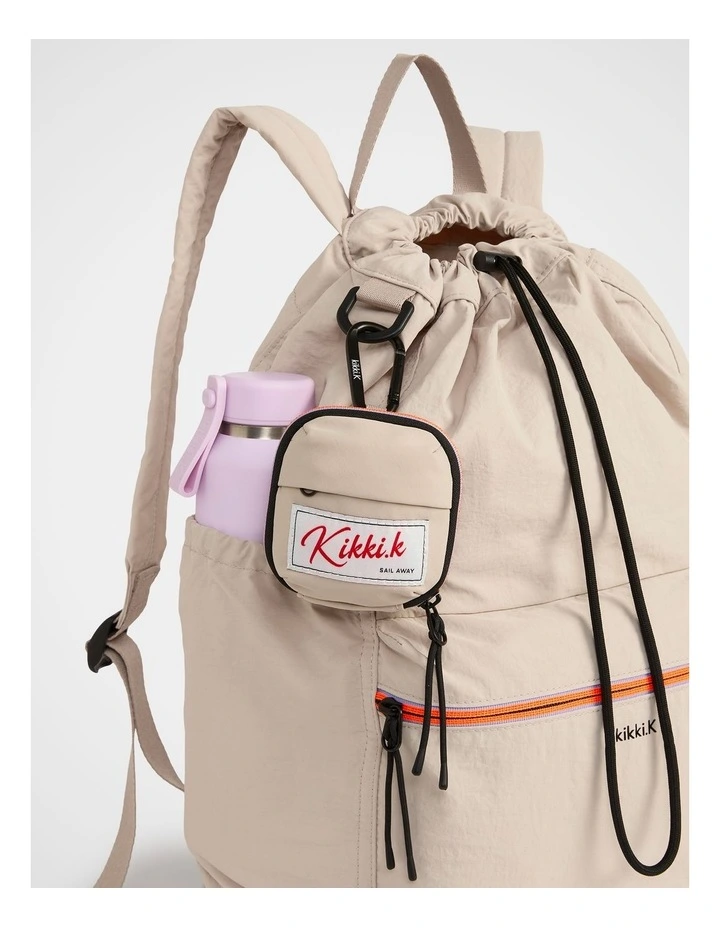 TREK. Packable Backpack in Chalk image 5