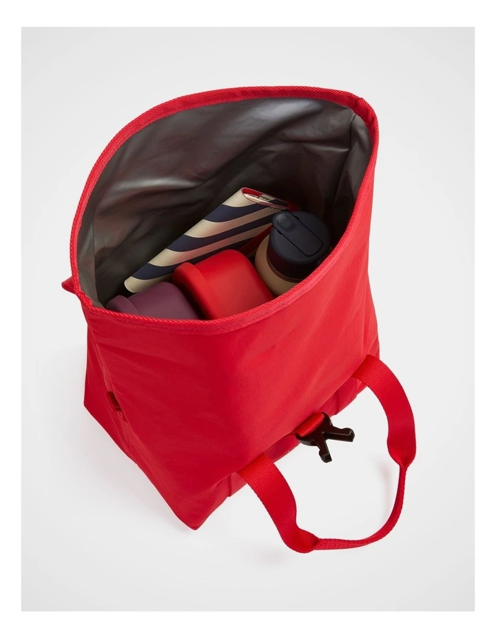 TREK. Roll Up Lunch Bag in Poppy image 2