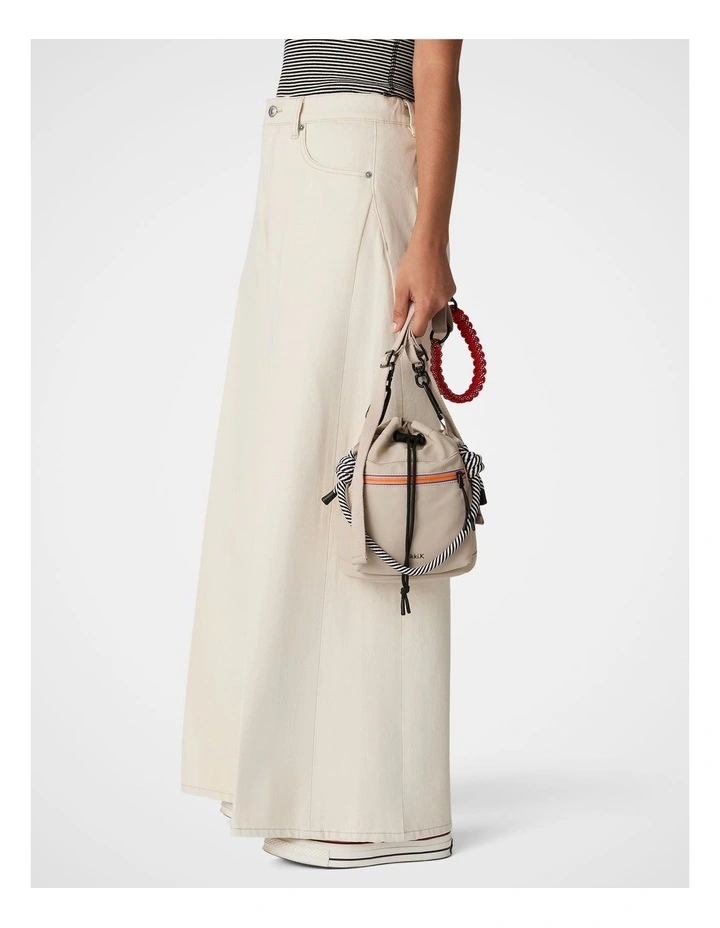 TREK. Mini Bucket Bag in Chalk image 5