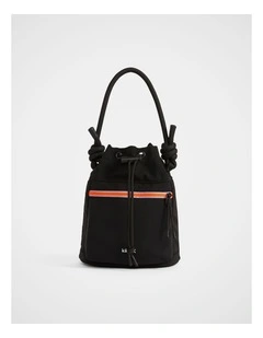 TREK. Mini Bucket Bag in Black