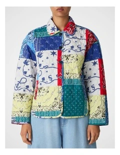 Bandana Quilted Jacket in Assorted