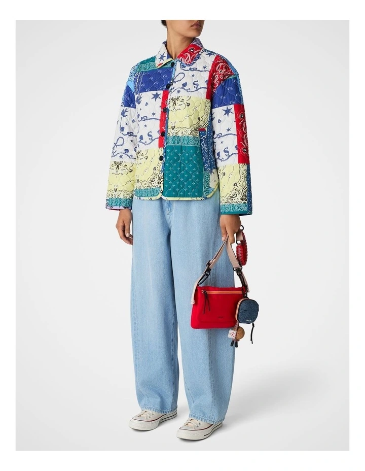Bandana Quilted Jacket in Assorted image 7