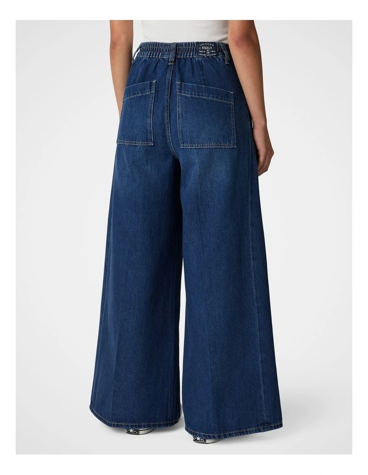Super Wide Leg Jean in Indigo image 2