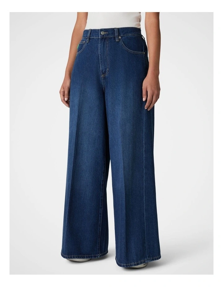 Super Wide Leg Jean in Indigo image 3