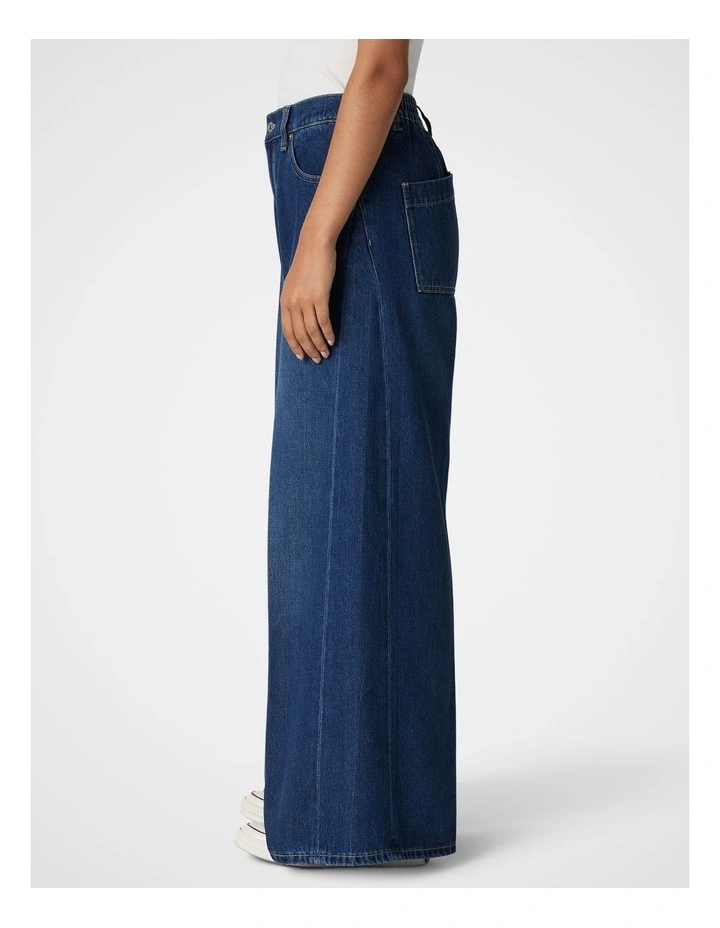 Super Wide Leg Jean in Indigo image 4