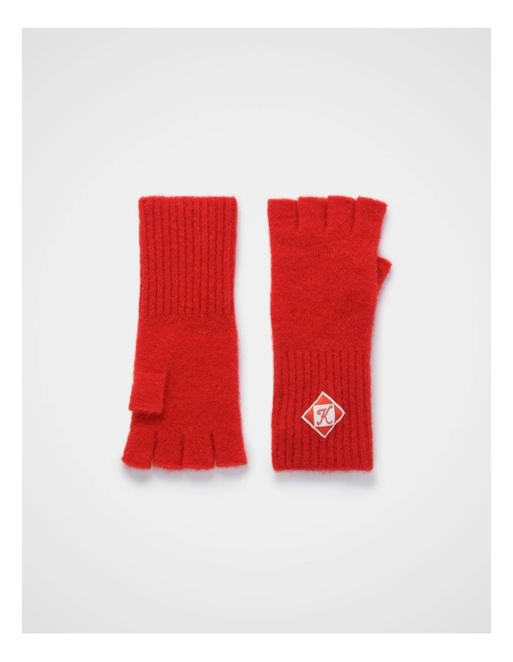 Cloud Fingerless Gloves in Poppy image 1