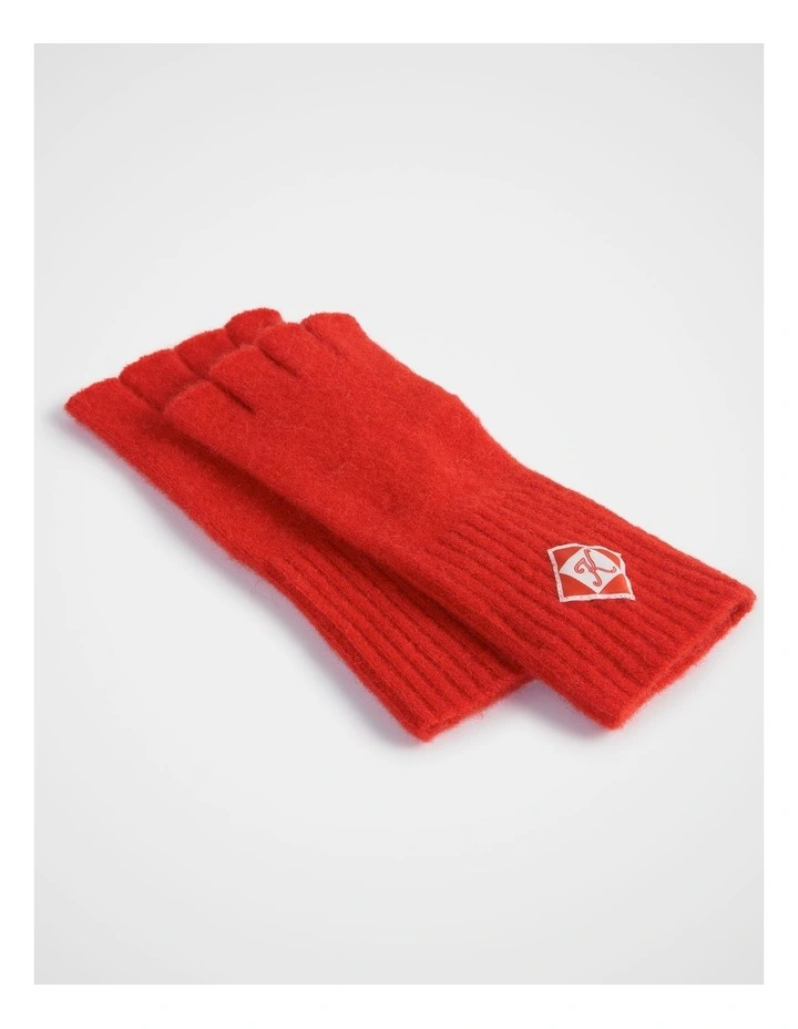 Cloud Fingerless Gloves in Poppy image 2