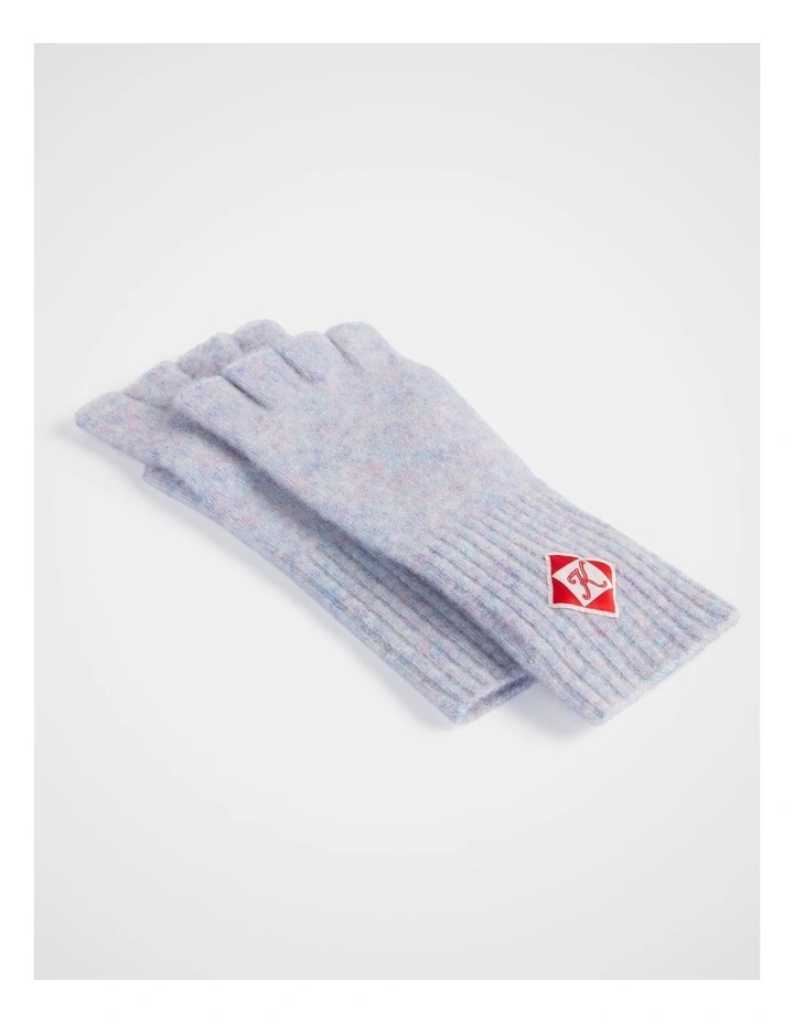 Cloud Fingerless Gloves in Shell image 2