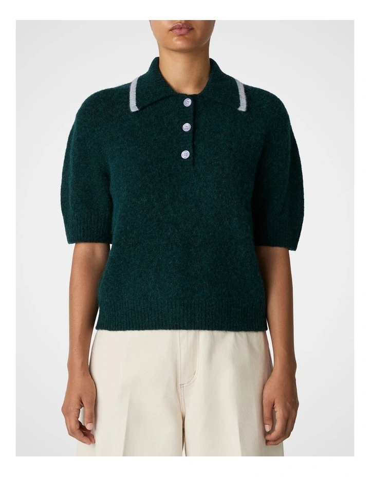 Cloud Knit Polo in Cedar image 1