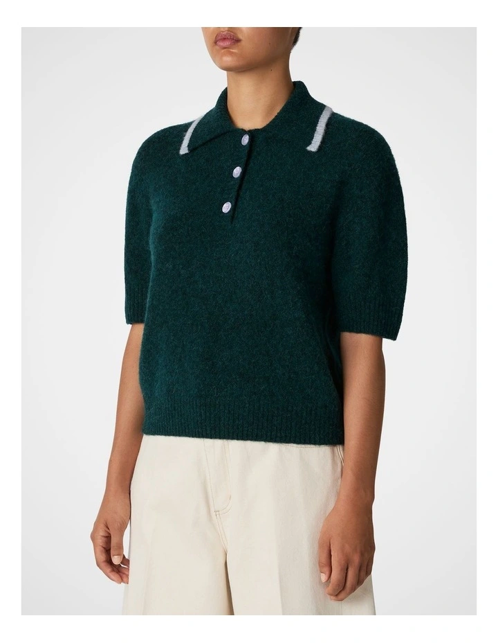 Cloud Knit Polo in Cedar image 3
