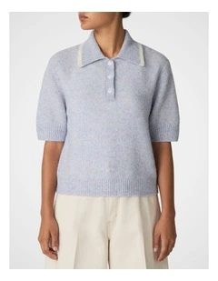 Cloud Knit Polo in Shell