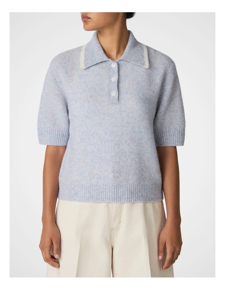 Cloud Knit Polo in Shell image 1