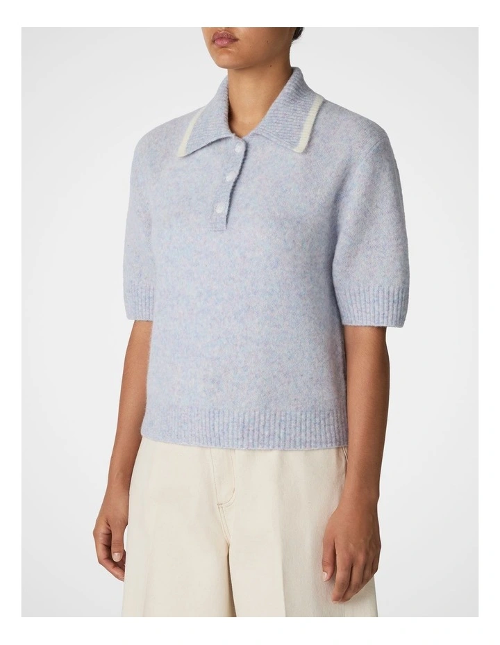 Cloud Knit Polo in Shell image 3