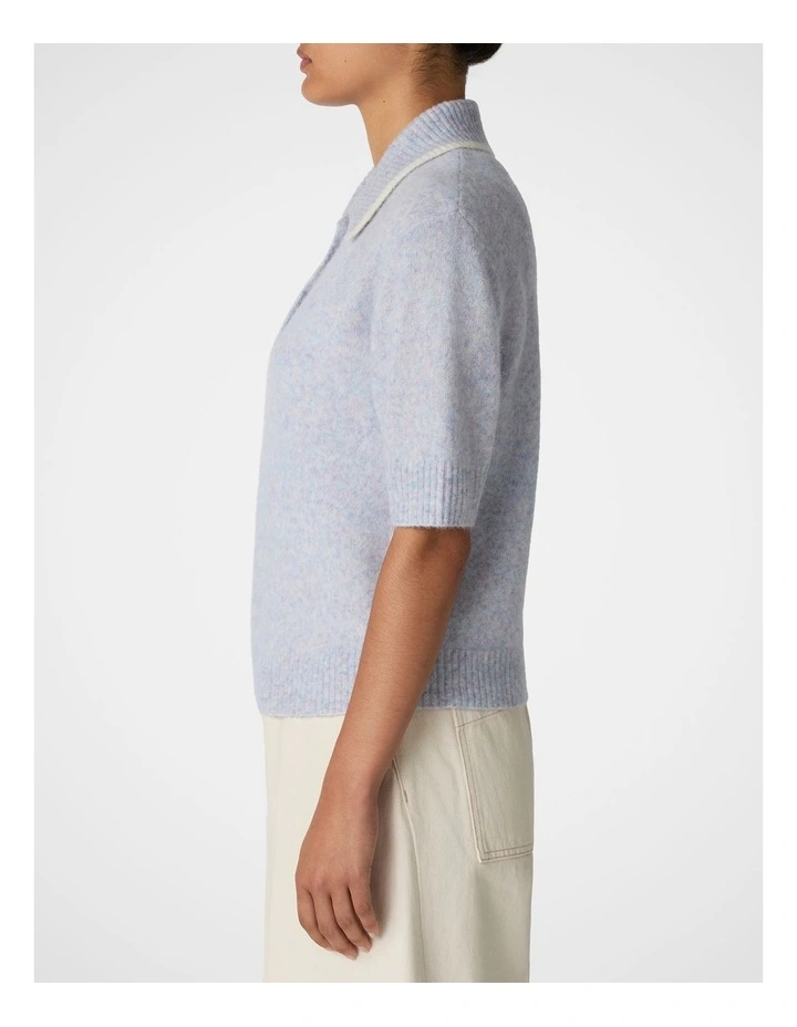 Cloud Knit Polo in Shell image 5